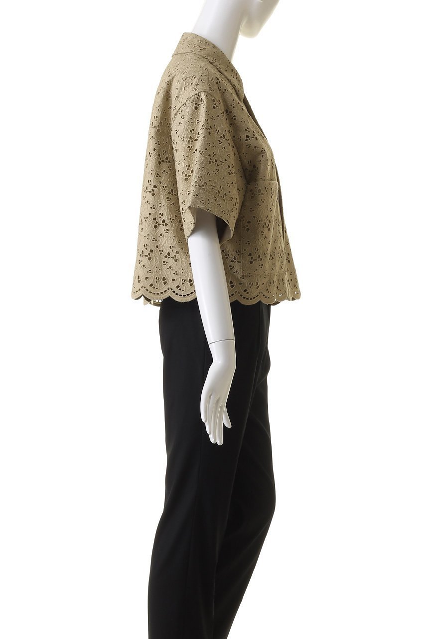 【デパリエ/DEPAREILLE】のコットンエンブロイダリーシャツ 人気、トレンドファッション・服の通販 founy(ファニー) 　ファッション　Fashion　レディースファッション　Fashion for Women　トップス・カットソー　Cut & Sew Tops　シャツ・ブラウス・オフィスカジュアル　Elegant Blouses & Button-Ups　オケージョン　Occasion Wear　コンパクト　Compact, Small Size　ショート　Short, Short Length　スリーブ　Sleeve, Long Sleeve / Short Sleeve　デニム　Denim, Jeans Material　トレンド　Trend, Trending Now　ヘムライン　Hemline, Bottom Cut　ボトム　Bottoms, Lower Wear　夏　Summer　other-3|ID: prp329100003982351 ipo3291000000032909598