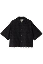 【デパリエ/DEPAREILLE】のコットンエンブロイダリーシャツ ブラック|ID: prp329100003982351 ipo3291000000036740522