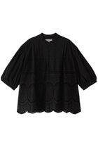 【デパリエ/DEPAREILLE】のフラワーエンブロイダリーブラウス ブラック|ID: prp329100003982352 ipo3291000000036401122