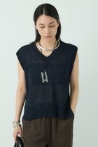 【カオス/Chaos】のフィラージニットベスト 人気、トレンドファッション・服の通販 founy(ファニー) ファッション Fashion レディースファッション Fashion for Women トップス・カットソー Cut & Sew Tops ニット Knit Tops & Sweaters ベスト&ジレ / 重ね着スタイル Vests & Gilets カジュアルプルオーバー・ニットトップス Pullovers & Knit Tops / Casual Pullovers カットソー Cut and Sewn Top スリット Slit, Slit Detail ベスト Vest, Waistcoat 吸水 Absorbent, Quick-Dry 夏 Summer thumbnail ネイビー|ID: prp329100003983702 ipo3291000000032941002