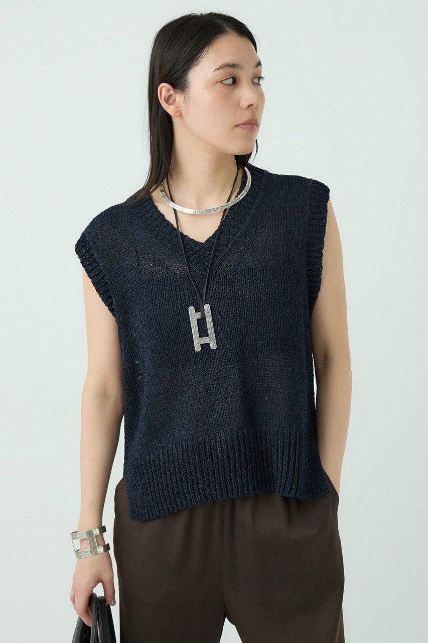【カオス/Chaos】のフィラージニットベスト 人気、トレンドファッション・服の通販 founy(ファニー) 　ファッション　Fashion　レディースファッション　Fashion for Women　トップス・カットソー　Cut & Sew Tops　ニット　Knit Tops & Sweaters　ベスト&ジレ / 重ね着スタイル　Vests & Gilets　カジュアルプルオーバー・ニットトップス　Pullovers & Knit Tops / Casual Pullovers　カットソー　Cut and Sewn Top　スリット　Slit, Slit Detail　ベスト　Vest, Waistcoat　吸水　Absorbent, Quick-Dry　夏　Summer　other-6|ID: prp329100003983702 ipo3291000000032941046