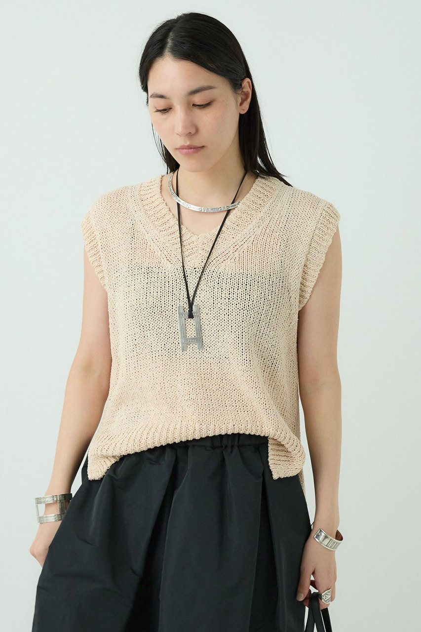 【カオス/Chaos】のフィラージニットベスト インテリア・キッズ・メンズ・レディースファッション・服の通販 founy(ファニー) 　ファッション　Fashion　レディースファッション　Fashion for Women　トップス・カットソー　Cut & Sew Tops　ニット　Knit Tops & Sweaters　ベスト&ジレ / 重ね着スタイル　Vests & Gilets　カジュアルプルオーバー・ニットトップス　Pullovers & Knit Tops / Casual Pullovers　カットソー　Cut and Sewn Top　スリット　Slit, Slit Detail　ベスト　Vest, Waistcoat　吸水　Absorbent, Quick-Dry　夏　Summer　ライトピンク|ID: prp329100003983702 ipo3291000000035498263