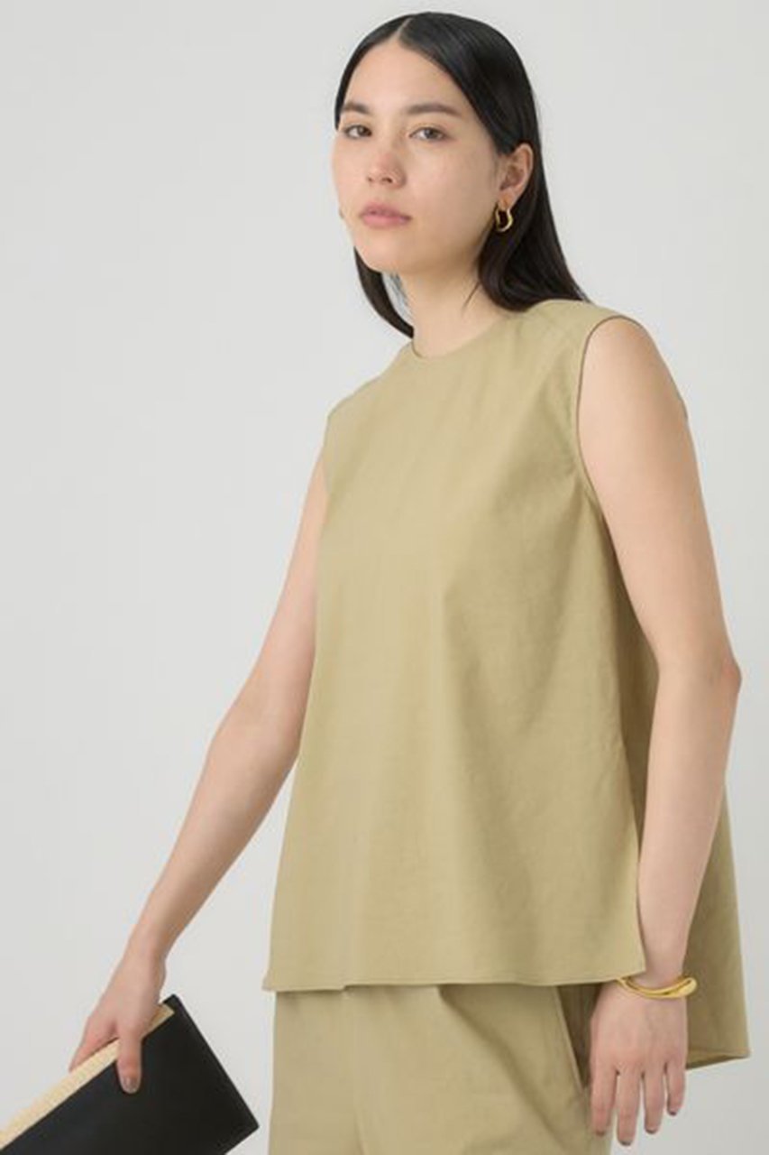 【カオス/Chaos】のコーネルリネンブラウス 人気、トレンドファッション・服の通販 founy(ファニー) 　ファッション　Fashion　レディースファッション　Fashion for Women　トップス・カットソー　Cut & Sew Tops　キャミソール&ノースリーブ　Camisoles & Sleeveless Tops　シャツ・ブラウス・オフィスカジュアル　Elegant Blouses & Button-Ups　ショート　Short, Short Length　シンプル　Simple, Minimal　ノースリーブ　Sleeveless, No-Sleeve　バランス　Balance, Style Balance　フランス　France, French　フレンチ　French, French Style　フロント　Front, Front Design　リネン　Linen, Linen Fabric　other-4|ID: prp329100003983707 ipo3291000000032907346