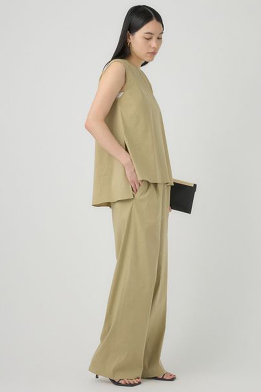 【カオス/Chaos】のコーネルリネンブラウス 人気、トレンドファッション・服の通販 founy(ファニー) 　ファッション　Fashion　レディースファッション　Fashion for Women　トップス・カットソー　Cut & Sew Tops　キャミソール&ノースリーブ　Camisoles & Sleeveless Tops　シャツ・ブラウス・オフィスカジュアル　Elegant Blouses & Button-Ups　ショート　Short, Short Length　シンプル　Simple, Minimal　ノースリーブ　Sleeveless, No-Sleeve　バランス　Balance, Style Balance　フランス　France, French　フレンチ　French, French Style　フロント　Front, Front Design　リネン　Linen, Linen Fabric　other-7|ID: prp329100003983707 ipo3291000000032907355