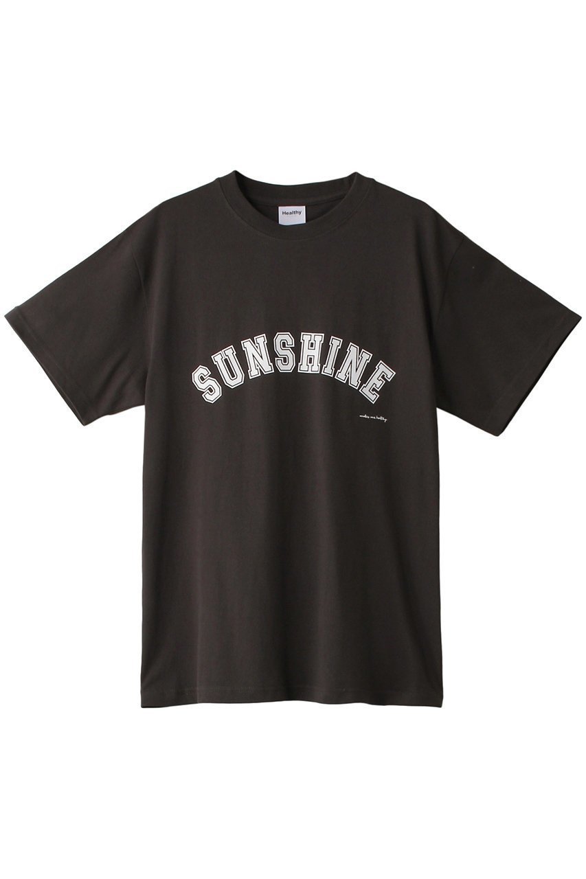 【ヘルシーデニム/Healthy Denim】のSunshine Tシャツ インテリア・キッズ・メンズ・レディースファッション・服の通販 founy(ファニー) 　ファッション　Fashion　レディースファッション　WOMEN　トップス・カットソー　Tops/Tshirt　シャツ/ブラウス　Shirts/Blouses　ロング / Tシャツ　T-Shirts　カットソー　Cut and Sewn　ショート　Short　ジーンズ　Jeans　スリーブ　Sleeve　フロント　Front　人気　Popularity　Black|ID: prp329100003983724 ipo3291000000026285373