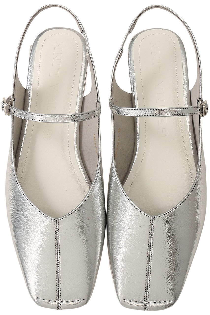 【ダニエラ アンド ジェマ/Daniella & GEMMA】のトゥステッチスリングバックフラットシューズ インテリア・キッズ・メンズ・レディースファッション・服の通販 founy(ファニー) 　ファッション　Fashion　レディースファッション　Fashion for Women　バッグ　Bags　サンダル　Sandals, Summer Shoes　シューズ　Shoes, Footwear　スタイリッシュ　Stylish, Fashionable　フラット　Flat, Flat Shoes　リゾート　Resort, Vacation Style　夏　Summer　春　Spring　S/S・春夏　SS, Spring/Summer, Warm Season　シルバー|ID: prp329100003983728 ipo3291000000035864293