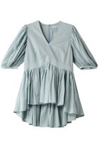 【プルミエ アロンディスモン/1er Arrondissement】の【MARIHA】ブラウス 人気、トレンドファッション・服の通販 founy(ファニー) ファッション Fashion レディースファッション Fashion for Women トップス・カットソー Cut & Sew Tops シャツ・ブラウス・オフィスカジュアル Elegant Blouses & Button-Ups ギャザー Gathered, Ruffled サマー Summer, Summer Style ショート Short, Short Length シンプル Simple, Minimal スリーブ Sleeve, Long Sleeve / Short Sleeve ハーフ Half, Half-Length thumbnail ブルー|ID: prp329100003983735 ipo3291000000036725038