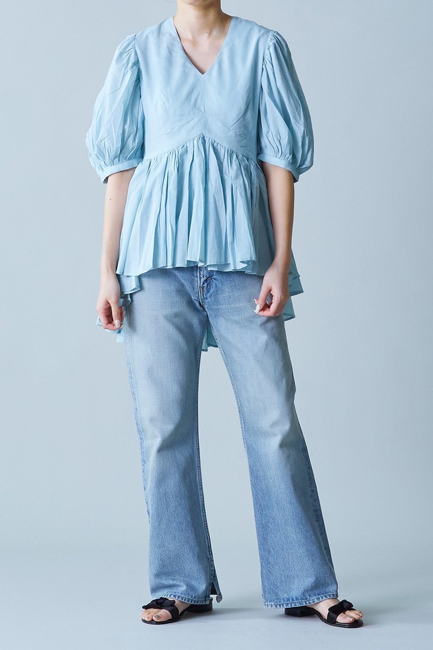 【プルミエ アロンディスモン/1er Arrondissement】の【MARIHA】ブラウス 人気、トレンドファッション・服の通販 founy(ファニー) 　ファッション　Fashion　レディースファッション　Fashion for Women　トップス・カットソー　Cut & Sew Tops　シャツ・ブラウス・オフィスカジュアル　Elegant Blouses & Button-Ups　ギャザー　Gathered, Ruffled　サマー　Summer, Summer Style　ショート　Short, Short Length　シンプル　Simple, Minimal　スリーブ　Sleeve, Long Sleeve / Short Sleeve　ハーフ　Half, Half-Length　other-8|ID: prp329100003983735 ipo3291000000036725045