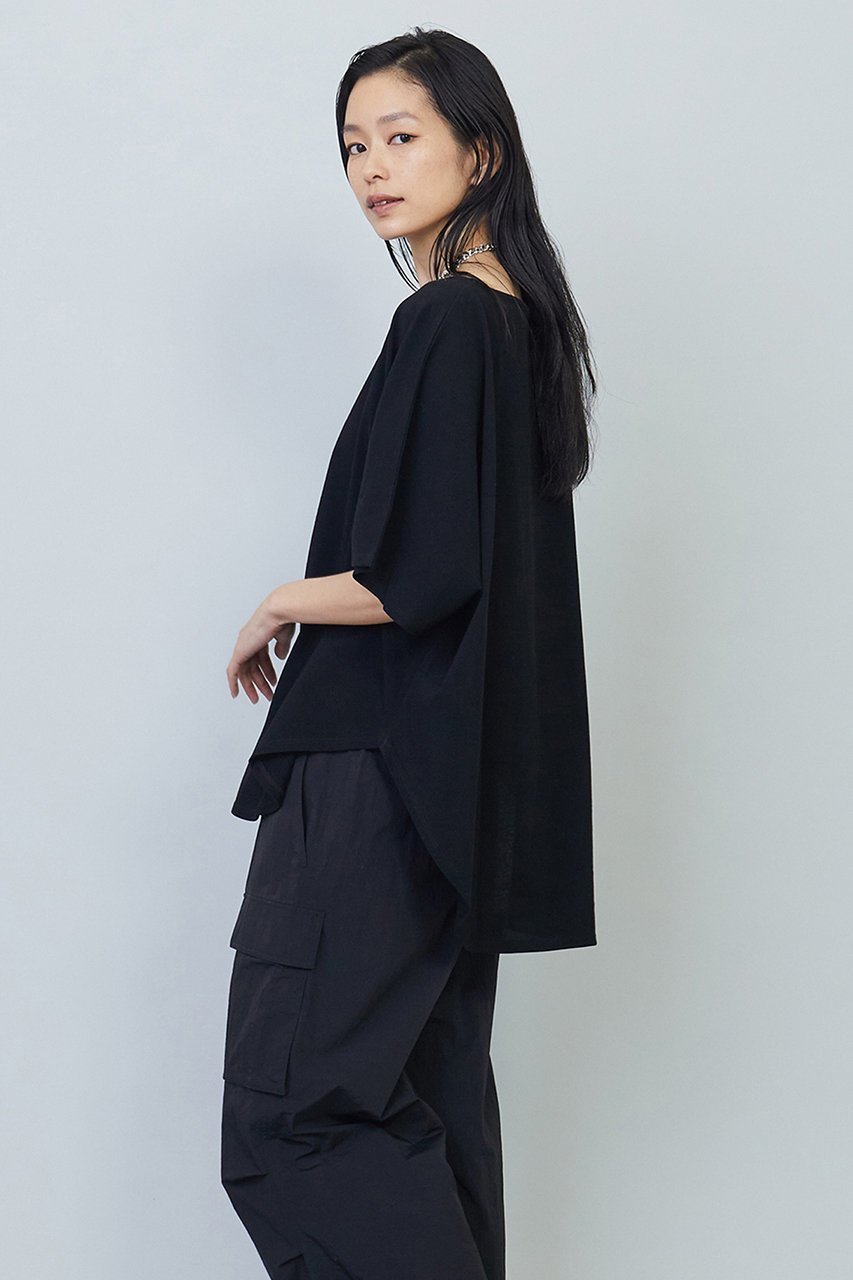 【プルミエ アロンディスモン/1er Arrondissement】のヴィンテージ天竺プルオーバー 人気、トレンドファッション・服の通販 founy(ファニー) 　ファッション　Fashion　レディースファッション　Fashion for Women　トップス・カットソー　Cut & Sew Tops　シャツ・ブラウス・オフィスカジュアル　Elegant Blouses & Button-Ups　カジュアルプルオーバー・ニットトップス　Pullovers & Knit Tops / Casual Pullovers　ショート　Short, Short Length　スリーブ　Sleeve, Long Sleeve / Short Sleeve　ボトム　Bottoms, Lower Wear　ヴィンテージ　Vintage Style　夏　Summer　ビジネス 仕事 通勤　Business / Work / Commuting　other-6|ID: prp329100003983747 ipo3291000000035367993