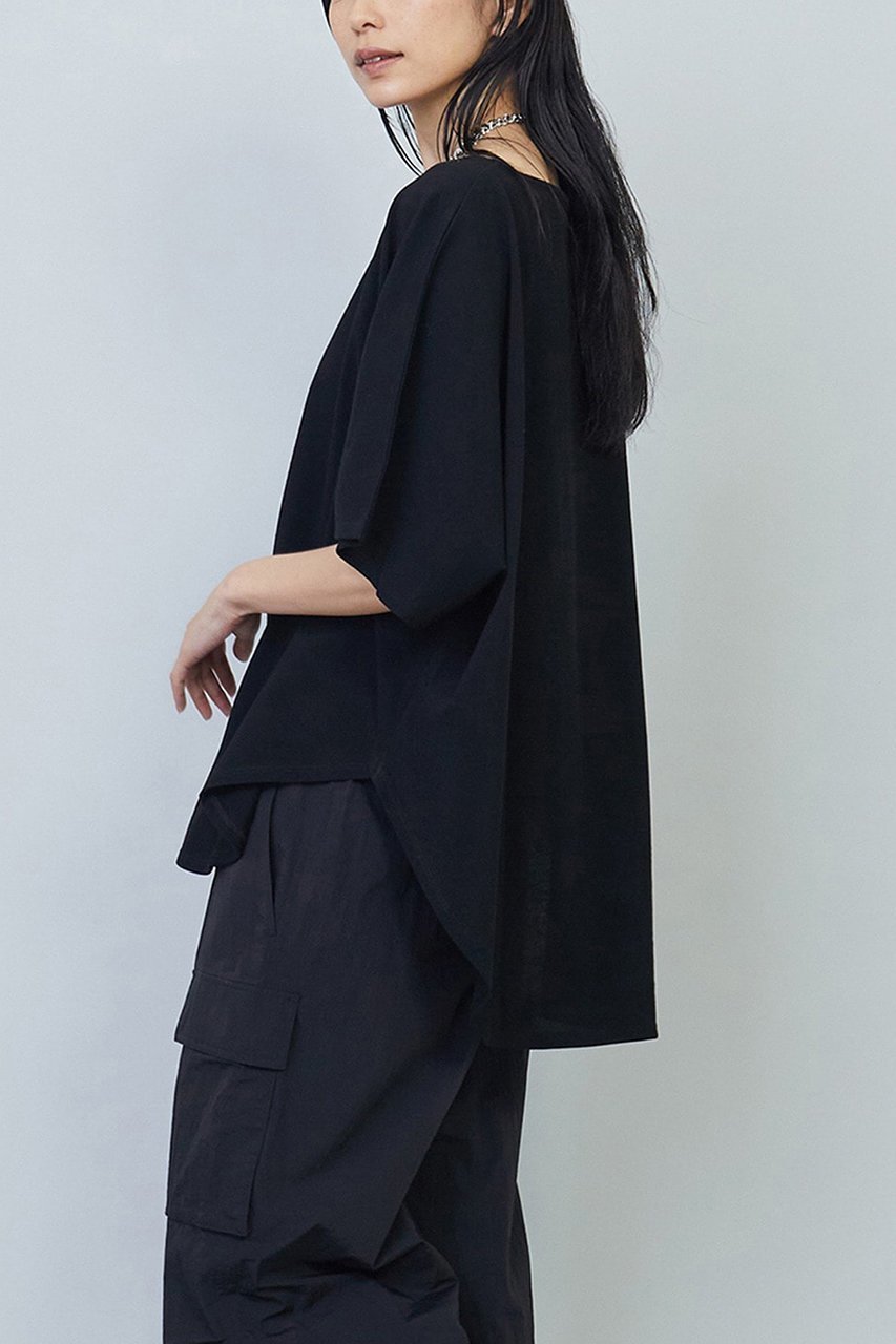 【プルミエ アロンディスモン/1er Arrondissement】のヴィンテージ天竺プルオーバー 人気、トレンドファッション・服の通販 founy(ファニー) 　ファッション　Fashion　レディースファッション　Fashion for Women　トップス・カットソー　Cut & Sew Tops　シャツ・ブラウス・オフィスカジュアル　Elegant Blouses & Button-Ups　ロングTシャツ・Tシャツ　Longline T-Shirts & Tees　カジュアルプルオーバー・ニットトップス　Pullovers & Knit Tops / Casual Pullovers　カットソー・ベーシックTシャツ　Cut-and-Sewn Tops / Stretch Tees & Basics　カットソー　Cut and Sewn Top　ショート　Short, Short Length　スリーブ　Sleeve, Long Sleeve / Short Sleeve　ツイル　Twist, Twisted Detail　ヴィンテージ　Vintage Style　再入荷　Restock / Back in Stock　other-2|ID: prp329100003983747 ipo3291000000036649790