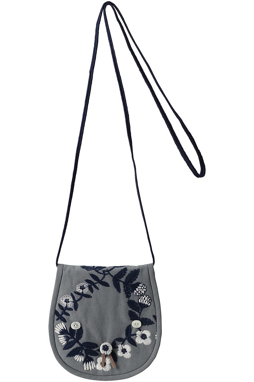 【ミナ ペルホネン/mina perhonen / KIDS】の【KIDS】flower crown ショルダーバッグ グレー F インテリア・キッズ・メンズ・レディースファッション・服の通販 founy(ファニー) 　ファッション　Fashion　キッズファッション　Fashion for Kids　おすすめ　Recommended / Our Picks　ポーチ　Pouch, Small Case　グレー|ID: prp329100003985172 ipo3291000000036192203