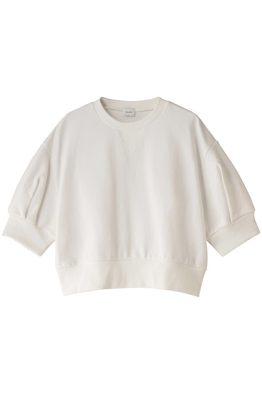 【マノフ/MANOF】のPUFFSLEEVE SWEAT PULLOVER/スウェット 人気、トレンドファッション・服の通販 founy(ファニー) 　ファッション　Fashion　レディースファッション　WOMEN　トップス・カットソー　Tops/Tshirt　シャツ/ブラウス　Shirts/Blouses　パーカ　Sweats　ロング / Tシャツ　T-Shirts　プルオーバー　Pullover　スウェット　Sweat　カットソー　Cut and Sewn　コンパクト　Compact　シンプル　Simple　スウェット　Sweat　スリーブ　Sleeve　定番　Standard　 other-1|ID: prp329100003985174 ipo3291000000026294574