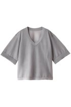 【クラネ/CLANE】のSHEER VNECK KNIT TOPS/トップス GRAY|ID: prp329100003985177 ipo3291000000026294584