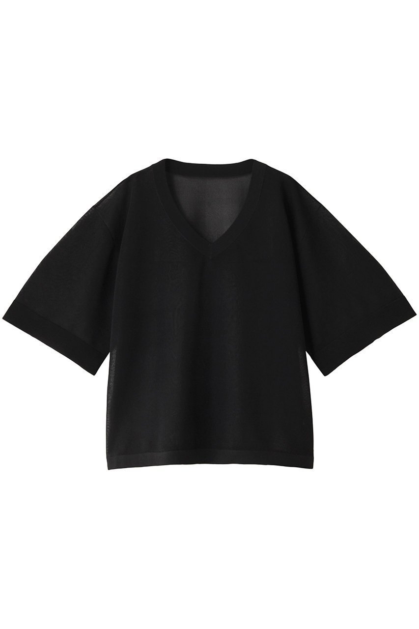 【クラネ/CLANE】のSHEER VNECK KNIT TOPS/トップス インテリア・キッズ・メンズ・レディースファッション・服の通販 founy(ファニー) 　ファッション　Fashion　レディースファッション　WOMEN　トップス・カットソー　Tops/Tshirt　ニット　Knit Tops　プルオーバー　Pullover　シアー　Sheer　トレンド　Trend　エレガント 上品　Elegant　NEW・新作・新着・新入荷　New Arrivals　BLACK|ID: prp329100003985177 ipo3291000000026294585