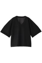 【クラネ/CLANE】のSHEER VNECK KNIT TOPS/トップス BLACK|ID: prp329100003985177 ipo3291000000029973974