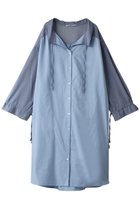 【ミディウミソリッド/MIDIUMISOLID】のsheer switching shirt OP ワンピース l.blue|ID:prp329100003985186