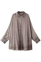 【ミズイロ インド/mizuiro ind】のpigmented die wide shirt tunic チュニック beige|ID:prp329100003986213