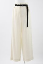 【エンフォルド/ENFOLD】のSoft Linen ベルトワイド TR/トラウザー・パンツ オフホワイト|ID: prp329100003987983 ipo3291000000032820230