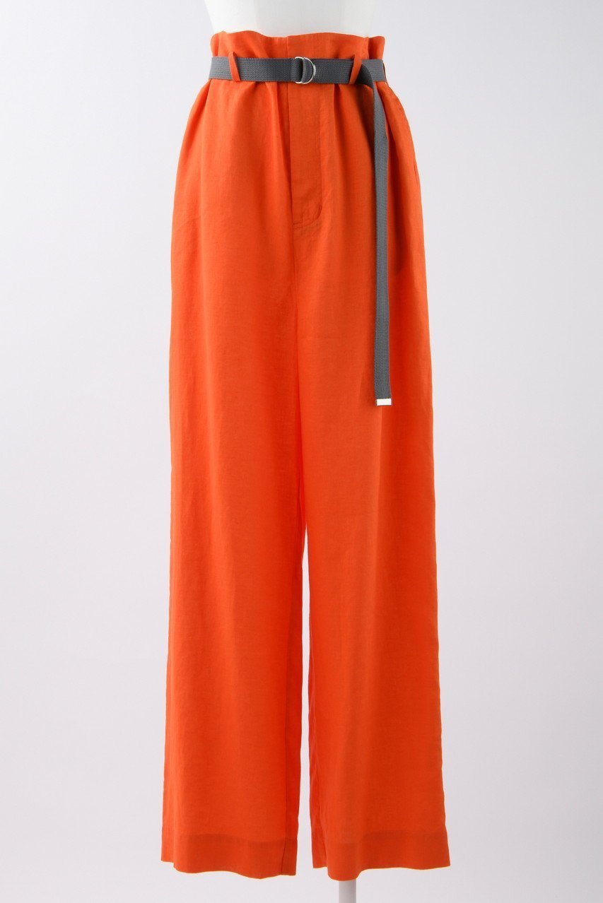 【エンフォルド/ENFOLD】のSoft Linen ベルトワイド TR/トラウザー・パンツ インテリア・キッズ・メンズ・レディースファッション・服の通販 founy(ファウニー) 　ファッション　Fashion　レディースファッション　Fashion for Women　パンツ　Pants & Trousers　ベルト&ウエストマーク　Belts & Waist Accessories　ストレート　Straight, Straight Cut　メンズ　Men's, Menswear　リネン　Linen, Linen Fabric　リラックス　Relax, Relaxed Fit　ワイド　Wide, Wide Fit　オレンジ|ID: prp329100003987983 ipo3291000000036867385