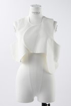 【エンフォルド/ENFOLD】のCOTTON DOUBLE Wave クロップドベスト 人気、トレンドファッション・服の通販 founy(ファニー) ファッション Fashion レディースファッション Fashion for Women アウター Coat / Outerwear Collection レディースジャケット・軽アウター Jackets おすすめ Recommended / Our Picks シンプル Simple, Minimal ジャケット Jacket, Outerwear ベスト Vest, Waistcoat 夏 Summer thumbnail ホワイト|ID: prp329100003987988 ipo3291000000036698479