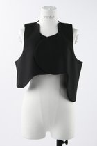 【エンフォルド/ENFOLD】のCOTTON DOUBLE Wave クロップドベスト 人気、トレンドファッション・服の通販 founy(ファニー) ファッション Fashion レディースファッション Fashion for Women アウター Coat / Outerwear Collection レディースジャケット・軽アウター Jackets おすすめ Recommended / Our Picks シンプル Simple, Minimal ジャケット Jacket, Outerwear ベスト Vest, Waistcoat 夏 Summer thumbnail ブラック|ID: prp329100003987988 ipo3291000000036698481