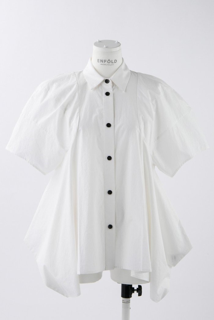 【エンフォルド/ENFOLD】のWashedタイプライター シルエット SH/シャツ インテリア・キッズ・メンズ・レディースファッション・服の通販 founy(ファニー) https://founy.com/ ファッション Fashion レディースファッション Fashion for Women トップス・カットソー Cut & Sew Tops シャツ・ブラウス・オフィスカジュアル Elegant Blouses & Button-Ups ショート Short, Short Length スリーブ Sleeve, Long Sleeve / Short Sleeve タイプライター Typewriter Fabric, Crisp Cotton パターン Pattern, Design Print |ID: prp329100003987993 ipo3291000000036740540