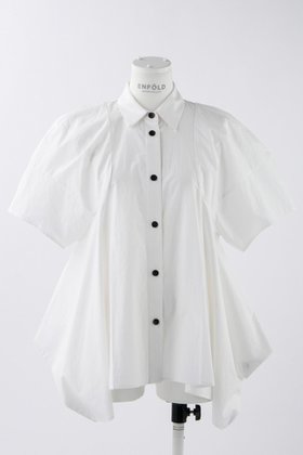 【エンフォルド/ENFOLD】のWashedタイプライター シルエット SH/シャツ 人気、トレンドファッション・服の通販 founy(ファニー) ファッション Fashion レディースファッション Fashion for Women トップス・カットソー Cut & Sew Tops シャツ・ブラウス・オフィスカジュアル Elegant Blouses & Button-Ups ショート Short, Short Length スリーブ Sleeve, Long Sleeve / Short Sleeve タイプライター Typewriter Fabric, Crisp Cotton パターン Pattern, Design Print |ID:prp329100003987993