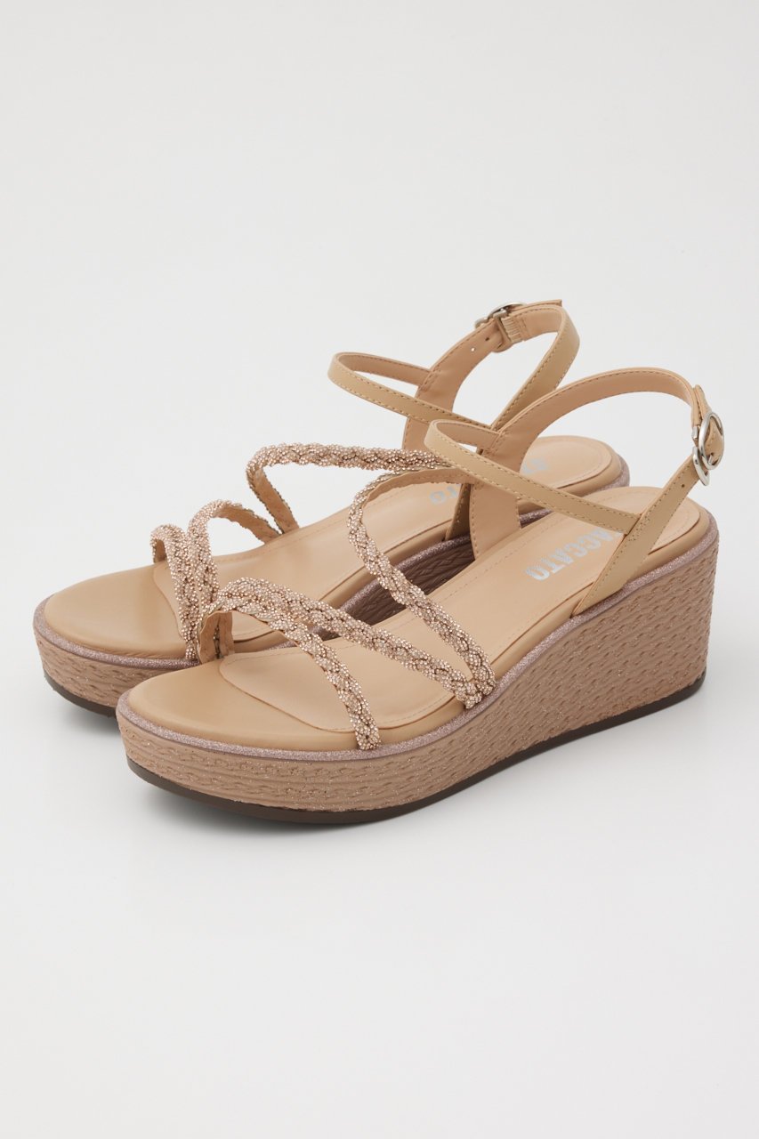 【スタッカート/STACCATO】のプルスコードストラップウェッジヒールサンダル インテリア・キッズ・メンズ・レディースファッション・服の通販 founy(ファニー) ファッション Fashion レディースファッション Fashion for Women サンダル Sandals, Summer Shoes ジュエリー Jewelry, Accessories ストーン Stone, Gem-Like 人気 Popular, Best Seller 厚底 Platform Shoes 夏 Summer 軽量 Lightweight, Ultra Light アプリコット|ID: prp329100003988013 ipo3291000000032769594