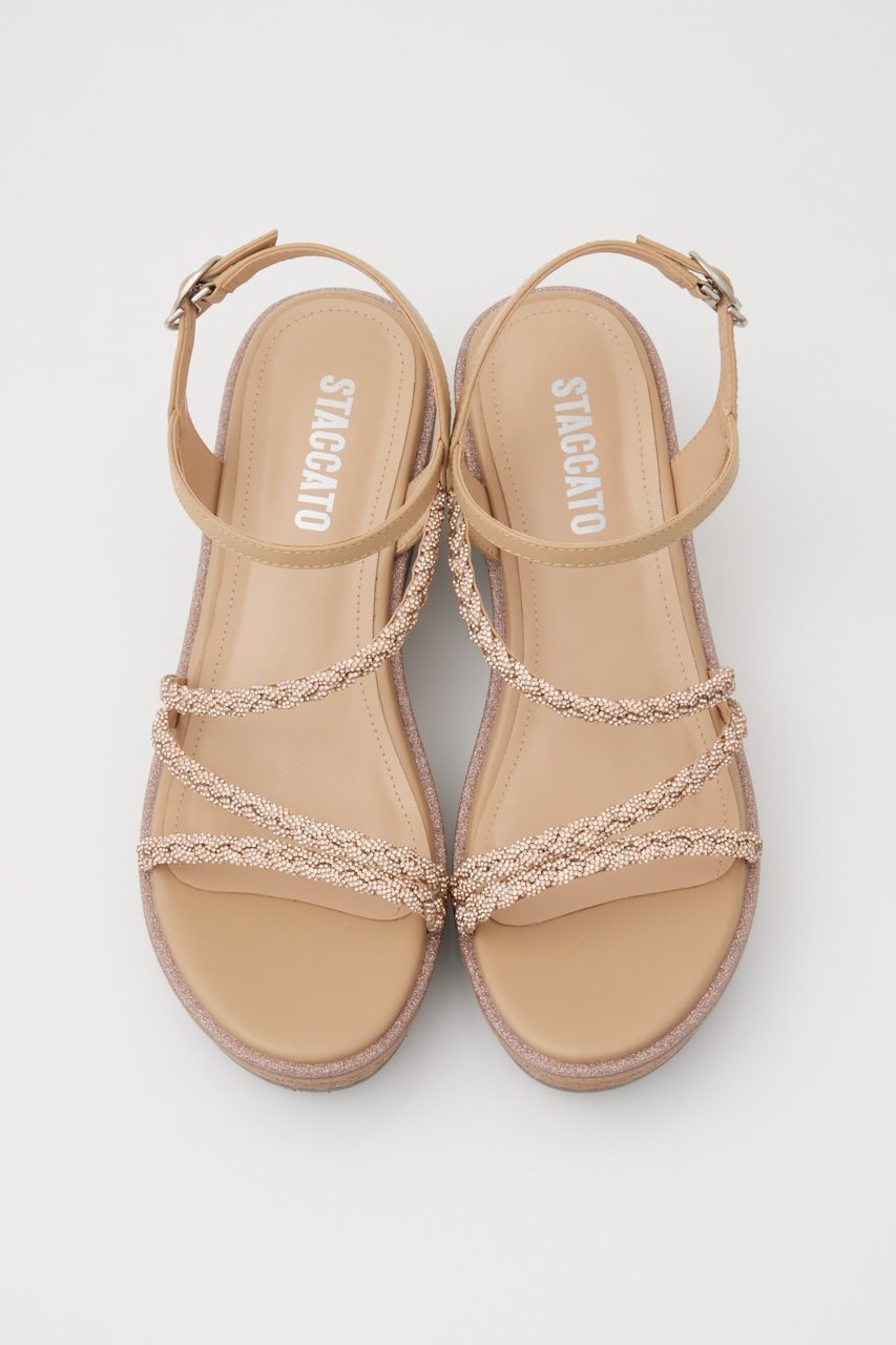 【スタッカート/STACCATO】のプルスコードストラップウェッジヒールサンダル 人気、トレンドファッション・服の通販 founy(ファニー) ファッション Fashion レディースファッション Fashion for Women サンダル Sandals, Summer Shoes ジュエリー Jewelry, Accessories ストーン Stone, Gem-Like 人気 Popular, Best Seller 厚底 Platform Shoes 夏 Summer 軽量 Lightweight, Ultra Light other-3|ID: prp329100003988013 ipo3291000000032769596