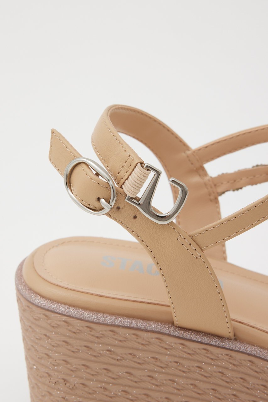 【スタッカート/STACCATO】のプルスコードストラップウェッジヒールサンダル 人気、トレンドファッション・服の通販 founy(ファニー) ファッション Fashion レディースファッション Fashion for Women サンダル Sandals, Summer Shoes ジュエリー Jewelry, Accessories ストーン Stone, Gem-Like 人気 Popular, Best Seller 厚底 Platform Shoes 夏 Summer 軽量 Lightweight, Ultra Light other-8|ID: prp329100003988013 ipo3291000000032769601