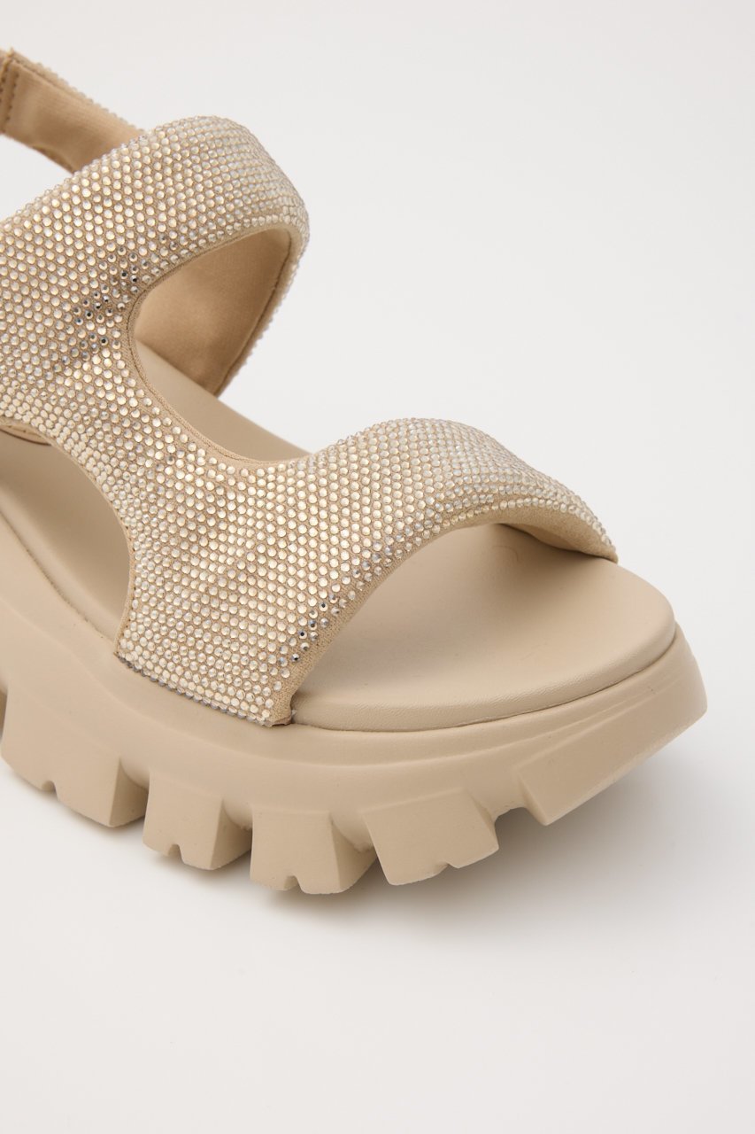 【スタッカート/STACCATO】のコスモスラギッドソールサンダル 人気、トレンドファッション・服の通販 founy(ファニー) 　ファッション　Fashion　レディースファッション　Fashion for Women　ギャザー　Gathered, Ruffled　サンダル　Sandals, Summer Shoes　ストーン　Stone, Gem-Like　スポーツ　Sports, Activewear　フィット　Fit, Slim Fit　フォルム　Silhouette, Form　人気　Popular, Best Seller　定番　Standard, Basic Item　other-7|ID: prp329100003988025 ipo3291000000031332185