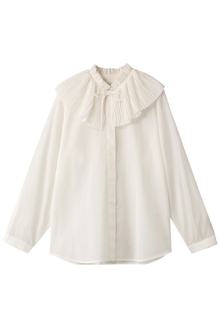【デパリエ/DEPAREILLE】のソフトオーガンジーシャツ インテリア・キッズ・メンズ・レディースファッション・服の通販 founy(ファニー) https://founy.com/ ファッション Fashion レディースファッション Fashion for Women トップス・カットソー Cut & Sew Tops シャツ・ブラウス・オフィスカジュアル Elegant Blouses & Button-Ups オーガンジー Organza Fabric サマー Summer, Summer Style スリーブ Sleeve, Long Sleeve / Short Sleeve プリーツ Pleats, Pleated ランダム Random, Irregular ロング Long, Long-Length |ID: prp329100003988066 ipo3291000000032909357
