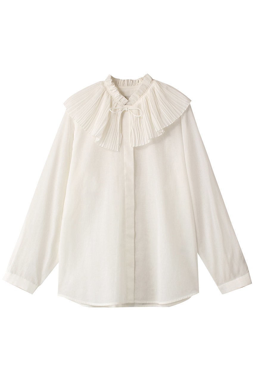 【デパリエ/DEPAREILLE】のソフトオーガンジーシャツ 人気、トレンドファッション・服の通販 founy(ファニー) 　ファッション　Fashion　レディースファッション　Fashion for Women　トップス・カットソー　Cut & Sew Tops　シャツ・ブラウス・オフィスカジュアル　Elegant Blouses & Button-Ups　オーガンジー　Organza Fabric　サマー　Summer, Summer Style　スリーブ　Sleeve, Long Sleeve / Short Sleeve　プリーツ　Pleats, Pleated　ランダム　Random, Irregular　ロング　Long, Long-Length　 other-1|ID: prp329100003988066 ipo3291000000032909357