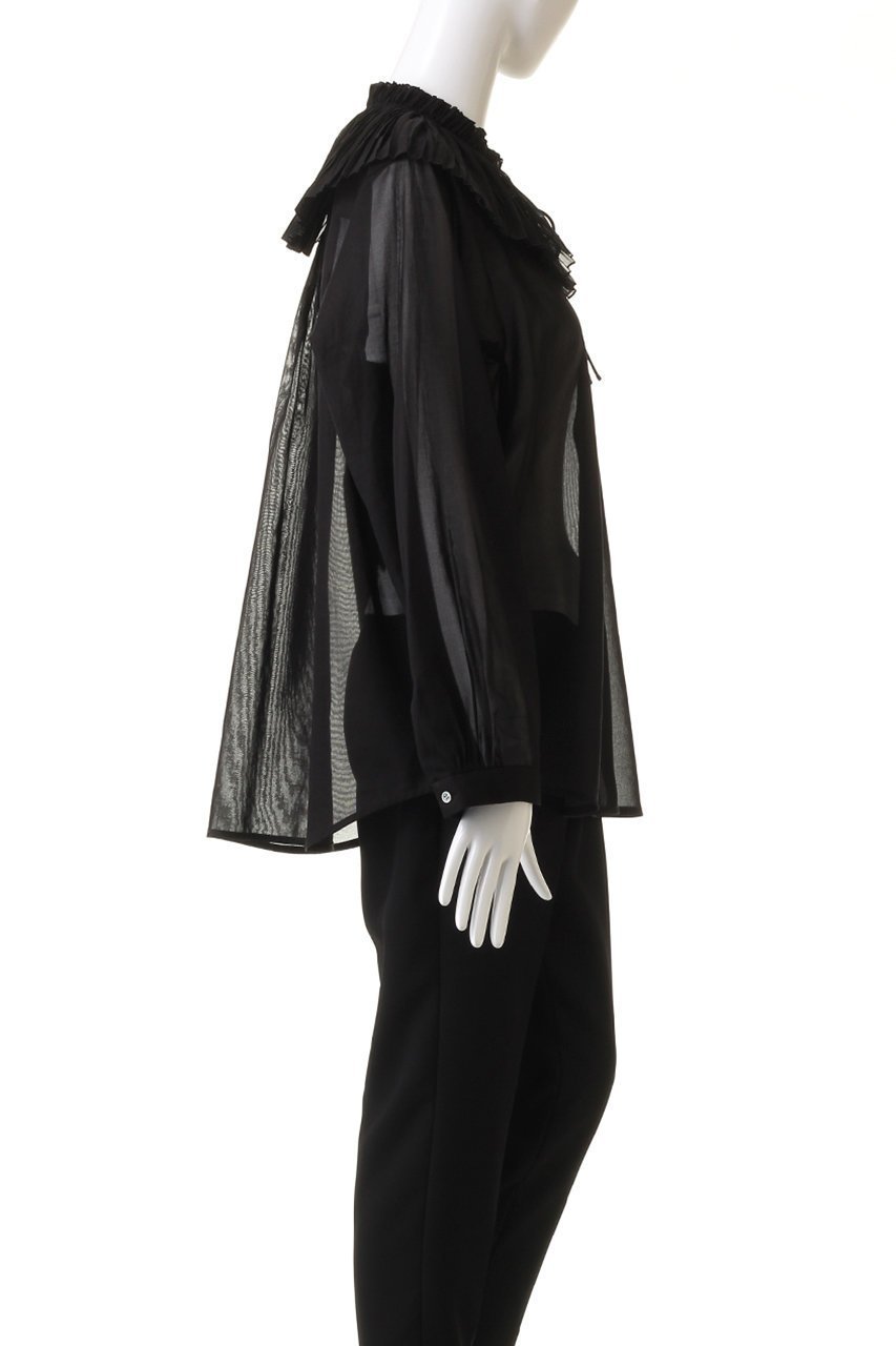 【デパリエ/DEPAREILLE】のソフトオーガンジーシャツ 人気、トレンドファッション・服の通販 founy(ファニー) 　ファッション　Fashion　レディースファッション　Fashion for Women　トップス・カットソー　Cut & Sew Tops　シャツ・ブラウス・オフィスカジュアル　Elegant Blouses & Button-Ups　オーガンジー　Organza Fabric　サマー　Summer, Summer Style　スリーブ　Sleeve, Long Sleeve / Short Sleeve　プリーツ　Pleats, Pleated　ランダム　Random, Irregular　ロング　Long, Long-Length　other-3|ID: prp329100003988066 ipo3291000000032909370