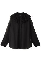 【デパリエ/DEPAREILLE】のソフトオーガンジーシャツ 人気、トレンドファッション・服の通販 founy(ファニー) ファッション Fashion レディースファッション Fashion for Women トップス・カットソー Cut & Sew Tops シャツ・ブラウス・オフィスカジュアル Elegant Blouses & Button-Ups オーガンジー Organza Fabric サマー Summer, Summer Style スリーブ Sleeve, Long Sleeve / Short Sleeve プリーツ Pleats, Pleated ランダム Random, Irregular ロング Long, Long-Length thumbnail ブラック|ID: prp329100003988066 ipo3291000000036842376