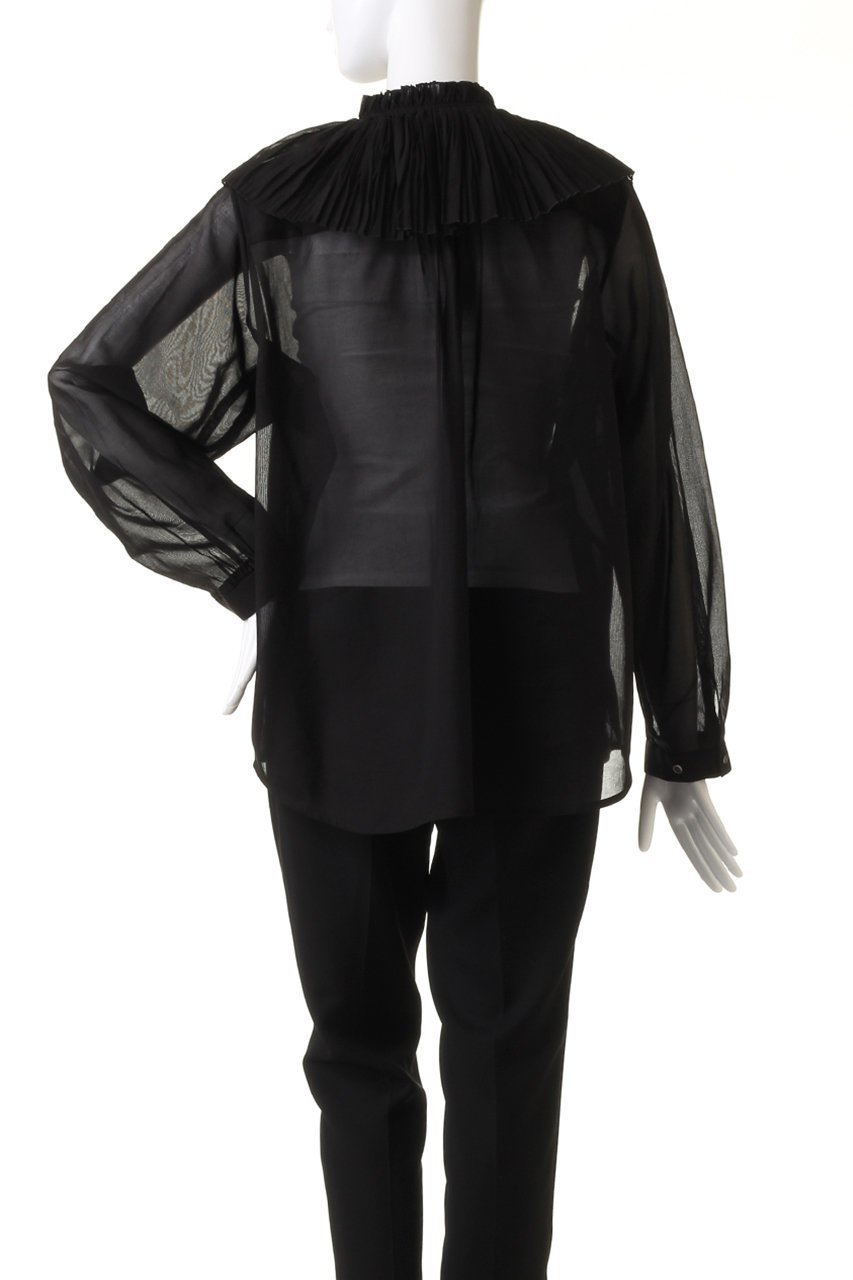 【デパリエ/DEPAREILLE】のソフトオーガンジーシャツ 人気、トレンドファッション・服の通販 founy(ファニー) 　ファッション　Fashion　レディースファッション　Fashion for Women　トップス・カットソー　Cut & Sew Tops　シャツ・ブラウス・オフィスカジュアル　Elegant Blouses & Button-Ups　オーガンジー　Organza Fabric　サマー　Summer, Summer Style　スリーブ　Sleeve, Long Sleeve / Short Sleeve　プリーツ　Pleats, Pleated　ランダム　Random, Irregular　ロング　Long, Long-Length　other-4|ID: prp329100003988066 ipo3291000000036842381