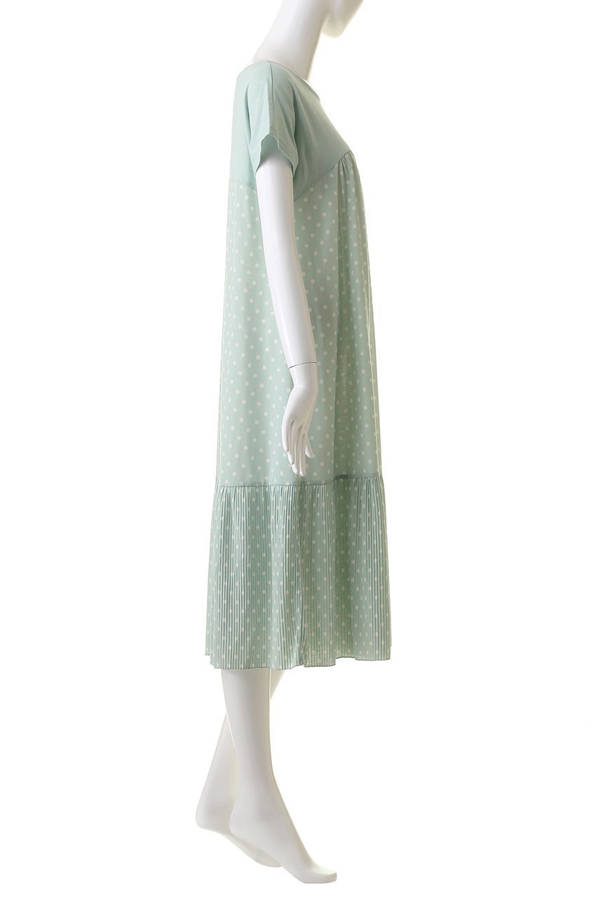 【キッドブルー/KID BLUE】のプリーツドットPtナイティ 人気、トレンドファッション・服の通販 founy(ファニー) 　ファッション　Fashion　レディースファッション　Fashion for Women　ショート　Short, Short Length　スリーブ　Sleeve, Long Sleeve / Short Sleeve　ドット　Polka Dot, Dot Pattern　パジャマ　Pajamas, Sleepwear　フェミニン　Feminine, Girly　プリーツ　Pleats, Pleated　リラックス　Relax, Relaxed Fit　無地　Plain, Solid Color　other-3|ID: prp329100003988758 ipo3291000000032835136
