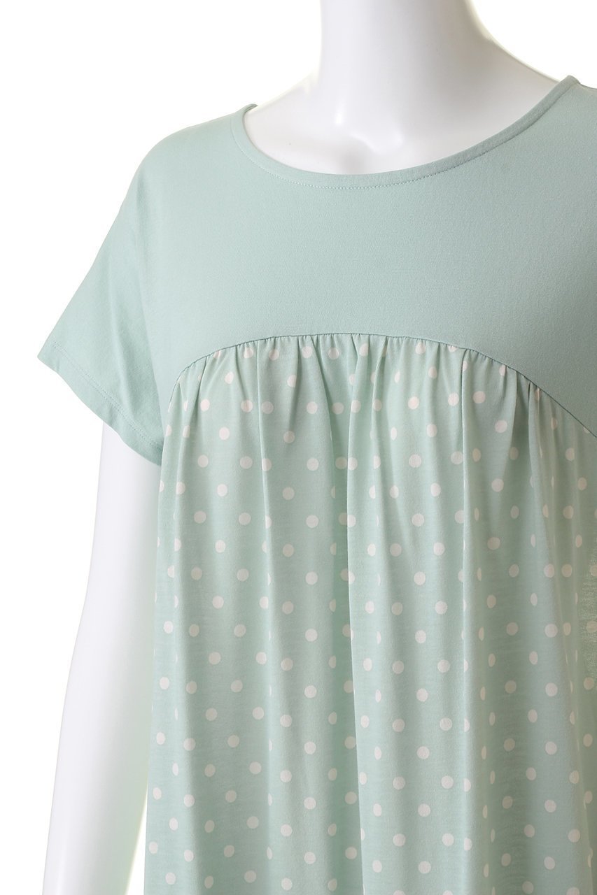 【キッドブルー/KID BLUE】のプリーツドットPtナイティ 人気、トレンドファッション・服の通販 founy(ファニー) 　ファッション　Fashion　レディースファッション　Fashion for Women　ショート　Short, Short Length　スリーブ　Sleeve, Long Sleeve / Short Sleeve　ドット　Polka Dot, Dot Pattern　パジャマ　Pajamas, Sleepwear　フェミニン　Feminine, Girly　プリーツ　Pleats, Pleated　リラックス　Relax, Relaxed Fit　無地　Plain, Solid Color　other-5|ID: prp329100003988758 ipo3291000000032835138