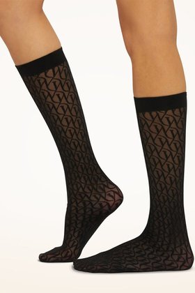 【ウォルフォード/Wolford】の34411 W LACE KNEE-HIGHS 人気、トレンドファッション・服の通販 founy(ファニー) ファッション Fashion レディースファッション Fashion for Women ソックス&靴下 Socks & Hosiery レッグウェア・ストッキング Legwear & Hosiery シアー Sheer, See-Through ソックス Socks, Hosiery |ID:prp329100003988769