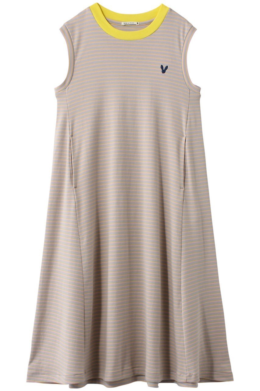 【ミナ ペルホネン/mina perhonen / KIDS】の【KIDS】horisontti ワンピース ネイビー 150/12Y 人気、トレンドファッション・服の通販 founy(ファニー) 　ファッション　Fashion　キッズファッション　Fashion for Kids　ワンピース　Dresses　なめらか　Smooth, Silky Texture　ノースリーブ　Sleeveless, No-Sleeve　フレア　Flare, Flared　ボーダー　Border, Stripe　ポケット　Pocket, Pocket Detail　夏　Summer　 other-1|ID: prp329100003988786 ipo3291000000036236066