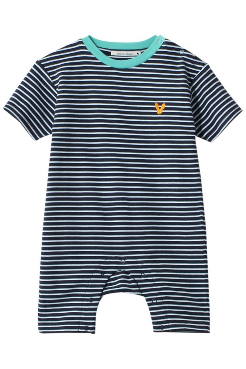 【ミナ ペルホネン/mina perhonen / KIDS】の【BABY】horisontti ロンパース ネイビー 80/18M 人気、トレンドファッション・服の通販 founy(ファニー) 　ファッション　Fashion　キッズファッション　Fashion for Kids　なめらか　Smooth, Silky Texture　ベビー　Baby, Babywear　ロンパース　Romper, Jumpsuit　ワンポイント　One Point, Statement Accent　半袖　Short Sleeve, Half Sleeve　夏　Summer　 other-1|ID: prp329100003988790 ipo3291000000036236793