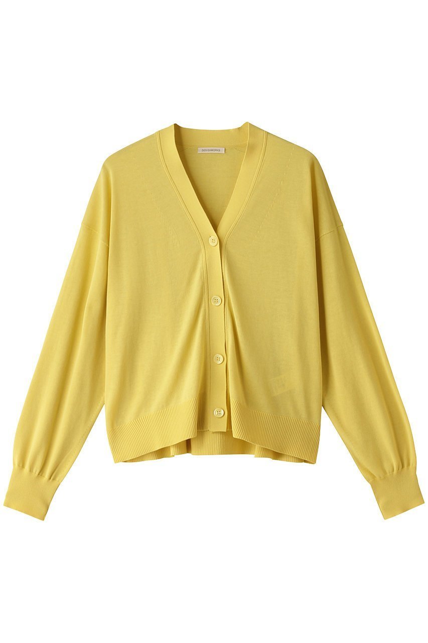 【デザイン ワークス/DESIGN WORKS】のVネックカーディガン 人気、トレンドファッション・服の通販 founy(ファニー) 　ファッション　Fashion　レディースファッション　Fashion for Women　トップス・カットソー　Cut & Sew Tops　ニット　Knit Tops & Sweaters　カーディガン・羽織り　Layered Style Cardigans　Vネックトップス　V-Neck Tops / V-Cut Neckline Shirts　カーディガン　Cardigan, Knitwear　バランス　Balance, Style Balance　夏　Summer　定番　Standard, Basic Item　春　Spring　S/S・春夏　SS, Spring/Summer, Warm Season　 other-1|ID: prp329100003988797 ipo3291000000034957420