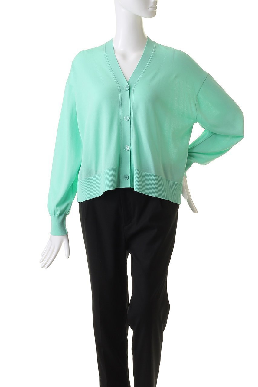 【デザイン ワークス/DESIGN WORKS】のVネックカーディガン 人気、トレンドファッション・服の通販 founy(ファニー) 　ファッション　Fashion　レディースファッション　Fashion for Women　トップス・カットソー　Cut & Sew Tops　ニット　Knit Tops & Sweaters　カーディガン・羽織り　Layered Style Cardigans　Vネックトップス　V-Neck Tops / V-Cut Neckline Shirts　カーディガン　Cardigan, Knitwear　バランス　Balance, Style Balance　夏　Summer　定番　Standard, Basic Item　春　Spring　S/S・春夏　SS, Spring/Summer, Warm Season　other-2|ID: prp329100003988797 ipo3291000000034957423