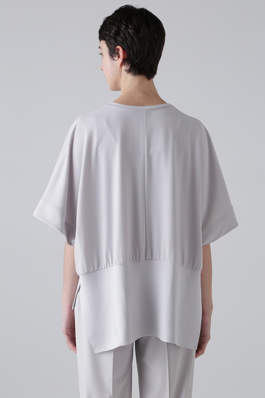 【アドーア/ADORE】のマットポンチカットソー 人気、トレンドファッション・服の通販 founy(ファニー) 　ファッション　Fashion　レディースファッション　WOMEN　トップス・カットソー　Tops/Tshirt　シャツ/ブラウス　Shirts/Blouses　ロング / Tシャツ　T-Shirts　カットソー　Cut and Sewn　おすすめ　Recommend　カットソー　Cut And Sew　サークル　Circle　ショート　Short　スリーブ　Sleeve　フォルム　Form　リブニット　Rib Knit　エレガント 上品　Elegant　other-4|ID: prp329100003988808 ipo3291000000031335661