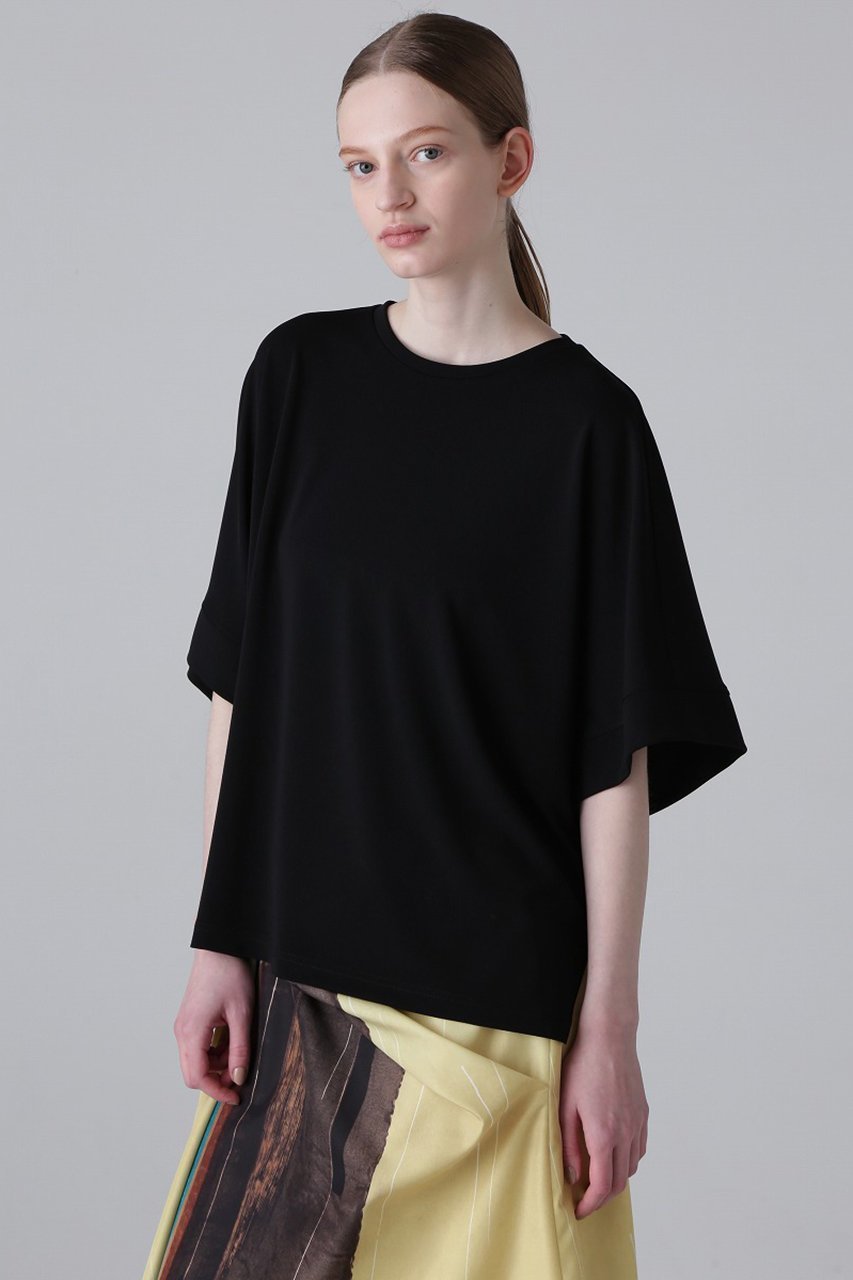 【アドーア/ADORE】のマットポンチカットソー 人気、トレンドファッション・服の通販 founy(ファニー) 　ファッション　Fashion　レディースファッション　Fashion for Women　トップス・カットソー　Cut & Sew Tops　シャツ・ブラウス・オフィスカジュアル　Elegant Blouses & Button-Ups　ロングTシャツ・Tシャツ　Longline T-Shirts & Tees　カットソー・ベーシックTシャツ　Cut-and-Sewn Tops / Stretch Tees & Basics　おすすめ　Recommended / Our Picks　カットソー　Cut and Sewn Top　サークル　Circle, Round Design　ショート　Short, Short Length　スリーブ　Sleeve, Long Sleeve / Short Sleeve　フォルム　Silhouette, Form　リブニット　Rib Knit, Ribbed Knit　エレガント 上品　Elegant　other-2|ID: prp329100003988808 ipo3291000000035362935