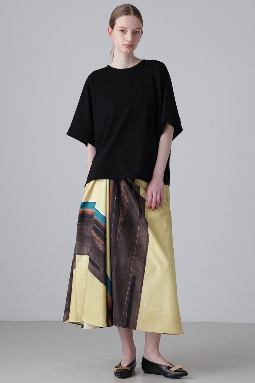 【アドーア/ADORE】のマットポンチカットソー 人気、トレンドファッション・服の通販 founy(ファニー) 　ファッション　Fashion　レディースファッション　Fashion for Women　トップス・カットソー　Cut & Sew Tops　シャツ・ブラウス・オフィスカジュアル　Elegant Blouses & Button-Ups　ロングTシャツ・Tシャツ　Longline T-Shirts & Tees　カットソー・ベーシックTシャツ　Cut-and-Sewn Tops / Stretch Tees & Basics　おすすめ　Recommended / Our Picks　カットソー　Cut and Sewn Top　サークル　Circle, Round Design　ショート　Short, Short Length　スリーブ　Sleeve, Long Sleeve / Short Sleeve　フォルム　Silhouette, Form　リブニット　Rib Knit, Ribbed Knit　エレガント 上品　Elegant　other-3|ID: prp329100003988808 ipo3291000000035362936