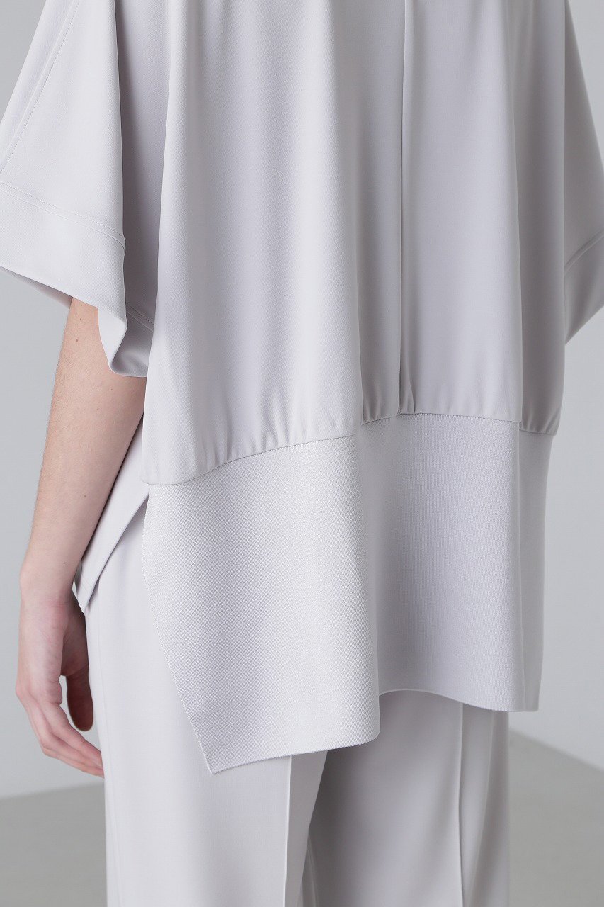 【アドーア/ADORE】のマットポンチカットソー 人気、トレンドファッション・服の通販 founy(ファニー) 　ファッション　Fashion　レディースファッション　Fashion for Women　トップス・カットソー　Cut & Sew Tops　シャツ・ブラウス・オフィスカジュアル　Elegant Blouses & Button-Ups　ロングTシャツ・Tシャツ　Longline T-Shirts & Tees　カットソー・ベーシックTシャツ　Cut-and-Sewn Tops / Stretch Tees & Basics　おすすめ　Recommended / Our Picks　カットソー　Cut and Sewn Top　サークル　Circle, Round Design　ショート　Short, Short Length　スリーブ　Sleeve, Long Sleeve / Short Sleeve　フォルム　Silhouette, Form　リブニット　Rib Knit, Ribbed Knit　エレガント 上品　Elegant　other-5|ID: prp329100003988808 ipo3291000000036216959