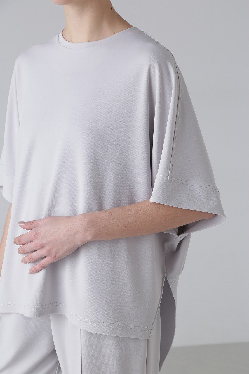 【アドーア/ADORE】のマットポンチカットソー 人気、トレンドファッション・服の通販 founy(ファニー) 　ファッション　Fashion　レディースファッション　Fashion for Women　トップス・カットソー　Cut & Sew Tops　シャツ・ブラウス・オフィスカジュアル　Elegant Blouses & Button-Ups　ロングTシャツ・Tシャツ　Longline T-Shirts & Tees　カットソー・ベーシックTシャツ　Cut-and-Sewn Tops / Stretch Tees & Basics　おすすめ　Recommended / Our Picks　カットソー　Cut and Sewn Top　サークル　Circle, Round Design　ショート　Short, Short Length　スリーブ　Sleeve, Long Sleeve / Short Sleeve　フォルム　Silhouette, Form　リブニット　Rib Knit, Ribbed Knit　エレガント 上品　Elegant　other-7|ID: prp329100003988808 ipo3291000000036216963