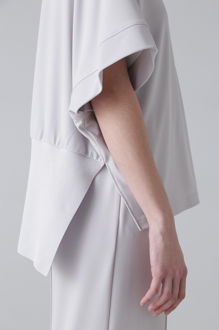 【アドーア/ADORE】のマットポンチカットソー 人気、トレンドファッション・服の通販 founy(ファニー) 　ファッション　Fashion　レディースファッション　Fashion for Women　トップス・カットソー　Cut & Sew Tops　シャツ・ブラウス・オフィスカジュアル　Elegant Blouses & Button-Ups　ロングTシャツ・Tシャツ　Longline T-Shirts & Tees　カットソー・ベーシックTシャツ　Cut-and-Sewn Tops / Stretch Tees & Basics　おすすめ　Recommended / Our Picks　カットソー　Cut and Sewn Top　サークル　Circle, Round Design　ショート　Short, Short Length　スリーブ　Sleeve, Long Sleeve / Short Sleeve　フォルム　Silhouette, Form　リブニット　Rib Knit, Ribbed Knit　エレガント 上品　Elegant　other-8|ID: prp329100003988808 ipo3291000000036216964