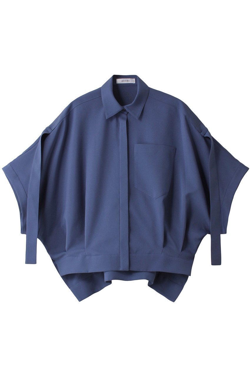 【アドーア/ADORE】のドライライトブラウス インテリア・キッズ・メンズ・レディースファッション・服の通販 founy(ファニー) 　ファッション　Fashion　レディースファッション　Fashion for Women　トップス・カットソー　Cut & Sew Tops　シャツ・ブラウス・オフィスカジュアル　Elegant Blouses & Button-Ups　おすすめ　Recommended / Our Picks　ショート　Short, Short Length　スリーブ　Sleeve, Long Sleeve / Short Sleeve　セットアップ　Set-Up, Coordinated Outfit　ブルー|ID: prp329100003988813 ipo3291000000032906835